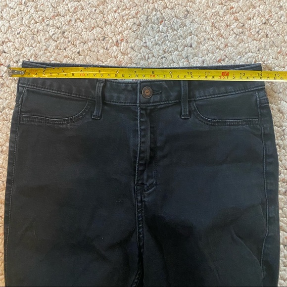 Hollister Black High Rise High Waisted High Waist Leggings Skinny Jeans Sz 7R/28 - Picture 7 of 14
